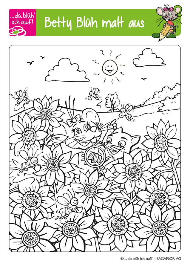 Betty Blüh Ausmalbild 2 Betty Blüh Ausmalbild 2