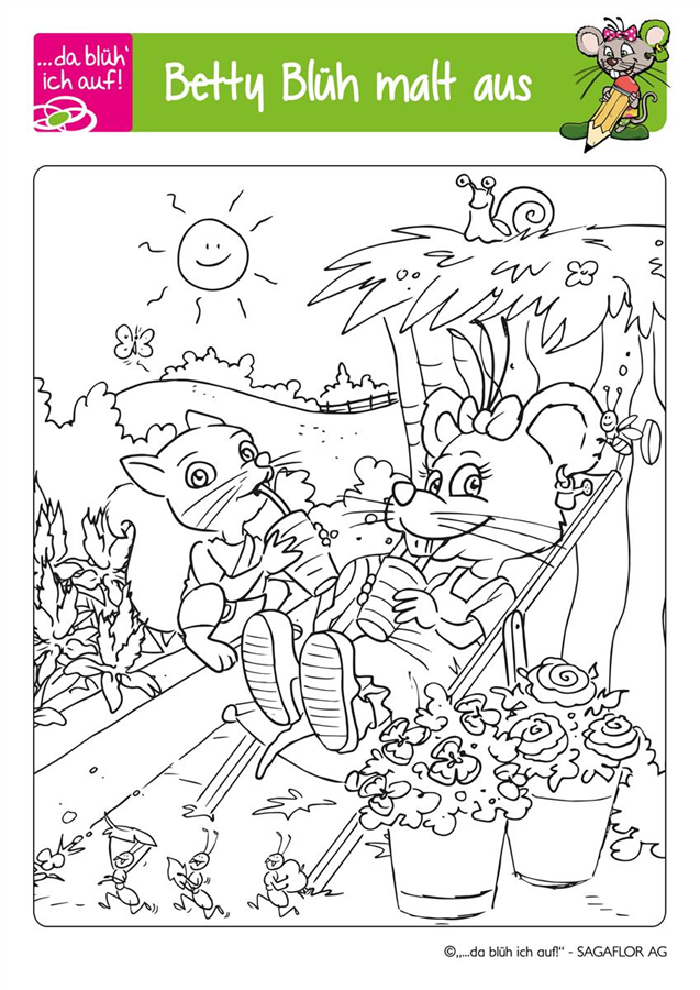 Betty Blüh Ausmalbild 3 Betty Blüh Ausmalbild 3