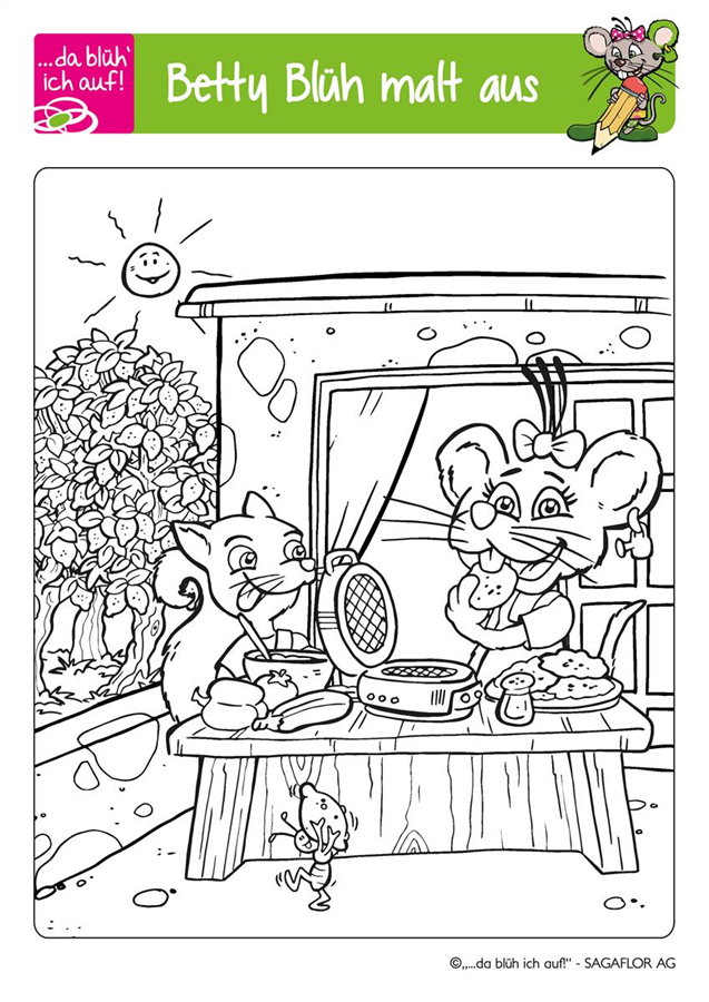 Betty Blüh Ausmalbild 6 Betty Blüh Ausmalbild 6