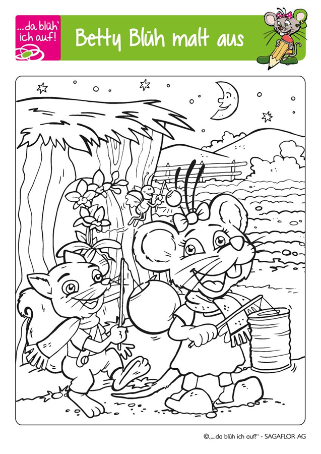 Betty Blüh Ausmalbild 7 Betty Blüh Ausmalbild 7